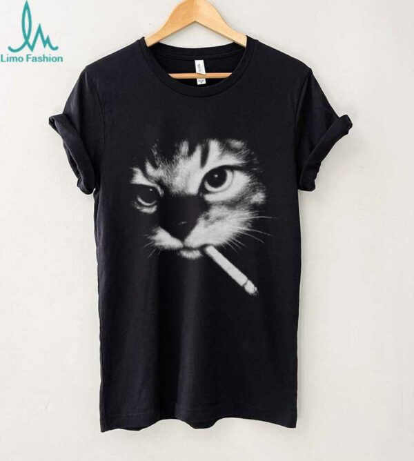 Funny Smoking Cat Meme Shirt