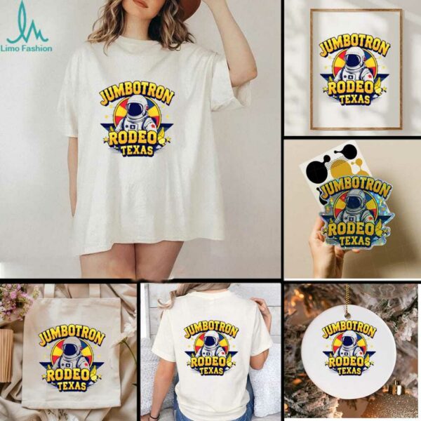 Funny Space Cowboy Jumbotron Rodeo Texas Astronaut Design shirt