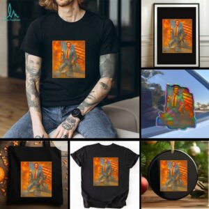 Gavin Newsom Patriotic Tank with Flag and Rifle Artwork shirt