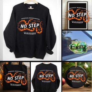 General Washington est 1776 no step and the Continental Minutemen shirt