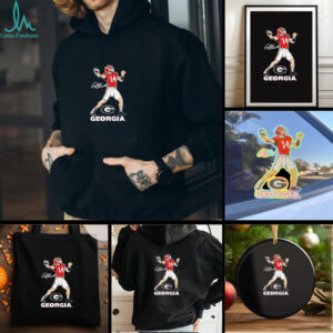 Georgia Bulldogs Football Gunner Stockton Superstar Pose shirt