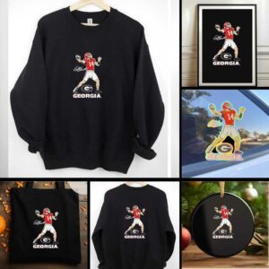 Georgia Bulldogs Football Gunner Stockton Superstar Pose shirt