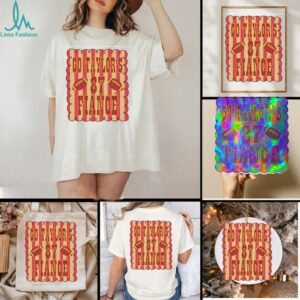 Glitter Varsity Fiancé Game Day Showgirl Bride To Be Shirt