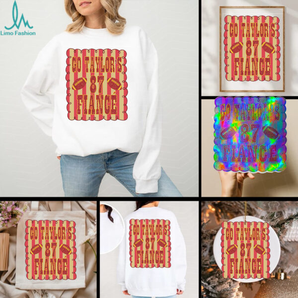 Glitter Varsity Fiancé Game Day Showgirl Bride To Be Shirt