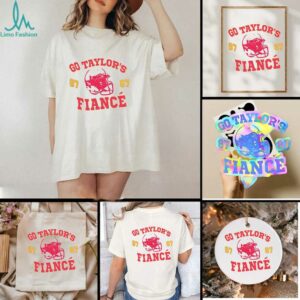 Go Taylor’s Fiancé Football Funny Cute Yellow and Red KC Sports Fan Shirt