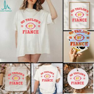 Go Taylor's Fiancé Red and Yellow Cute KC Football Fan T Shirt