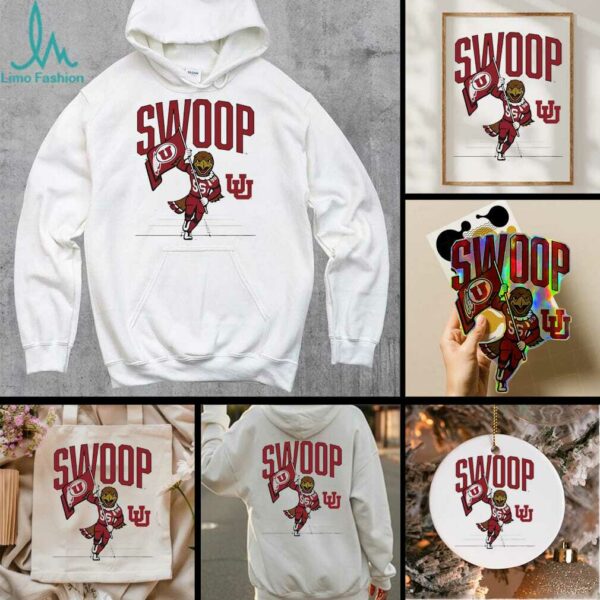 Gridiron mascot Swoop Utah Football flag shirt