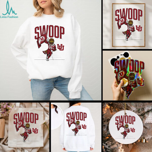 Gridiron mascot Swoop Utah Football flag shirt