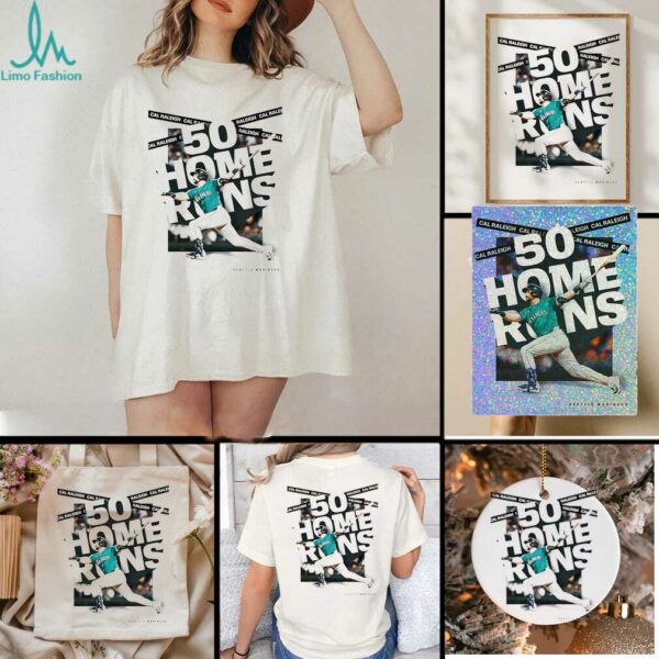 Cal Raleigh 50 home runs Seattle Mariners shirt