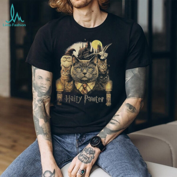 Hairy Pawter Vintage 90s Retro Funny Cat Wizard Fantasy Shirt