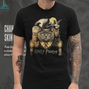 Hairy Pawter Vintage 90s Retro Funny Cat Wizard Fantasy Shirt