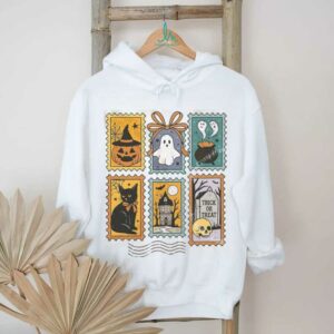 Halloween Cute Ghost Pumpkin Cat Cute Ghost Shirt