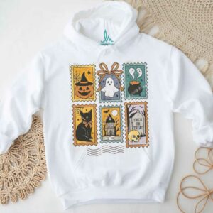 Halloween Cute Ghost Pumpkin Cat Cute Ghost Shirt