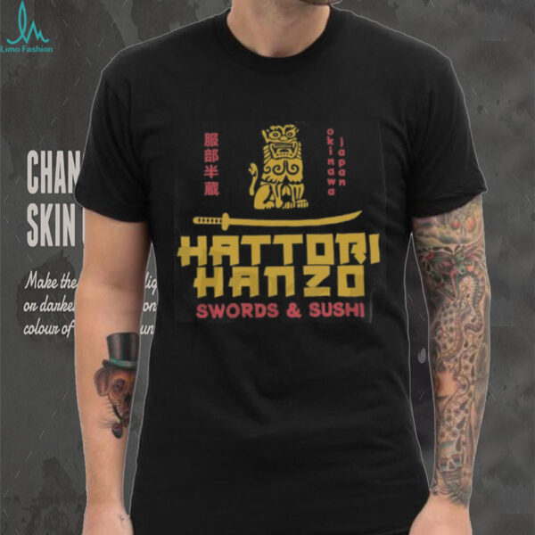 Hattori Hanzo Vintage Japanese Samurai Sword Action Kill Movie Shirt