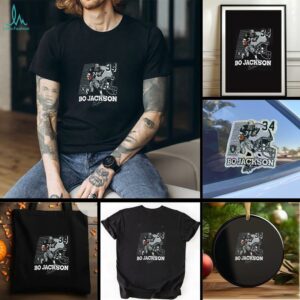 Homage Bo Jackson Charcoal Las Vegas Raiders Caricature Retired Player Tri Blend T Shirt