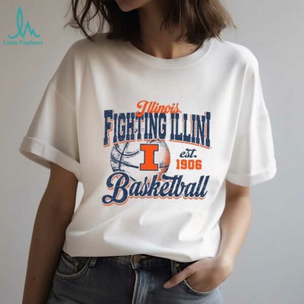 Illinois Basketball Shirt Retro