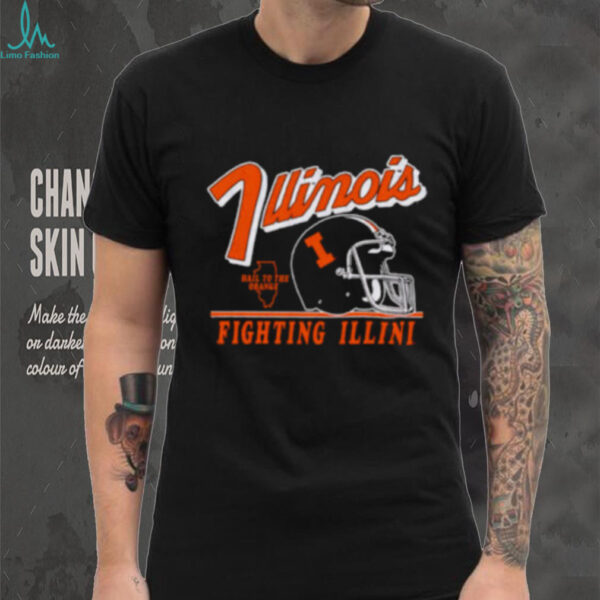 Illinois Fighting Illini Vintage Fly By Vintage Helmet shirt