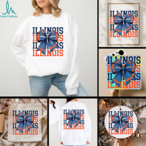 Illinois Football Coquette Bow Shirt