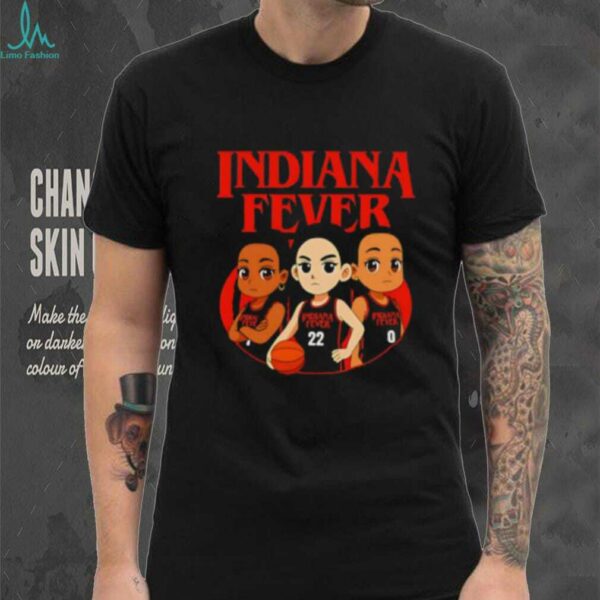 Indiana Fever stranger things WNBA cartoon shirt