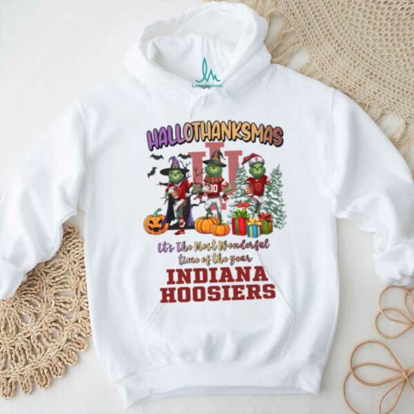 Indiana Hoosiers Hallothanksmas It’s The Most Wonderful Time Of The Year Shirt