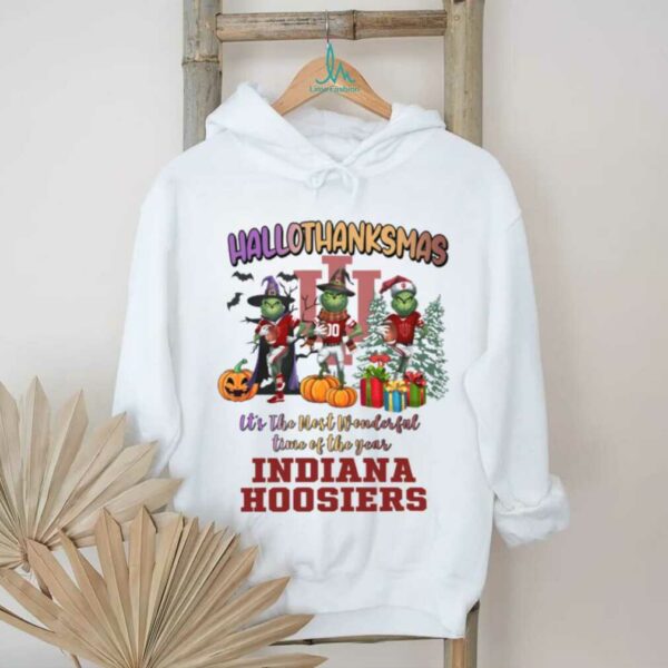 Indiana Hoosiers Hallothanksmas It’s The Most Wonderful Time Of The Year Shirt
