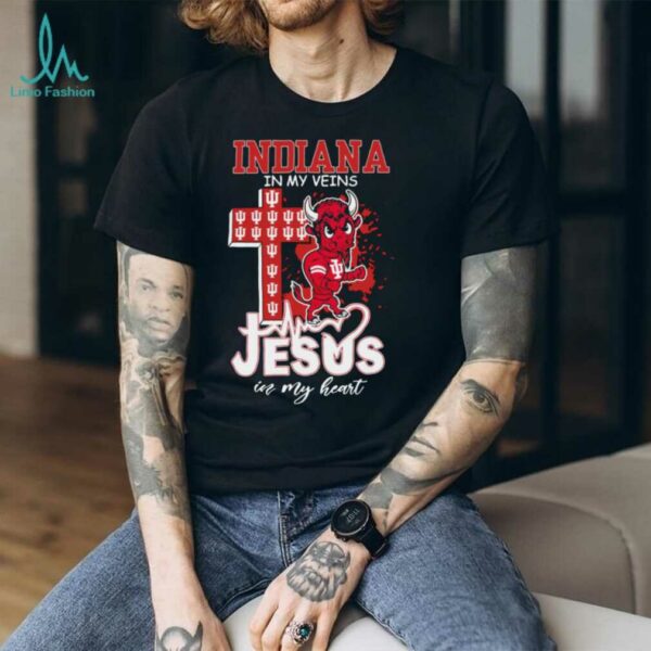 Indiana Hoosiers Jesus In My Heart 2025 T Shirt