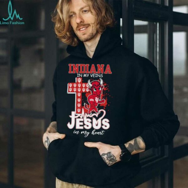 Indiana Hoosiers Jesus In My Heart 2025 T Shirt