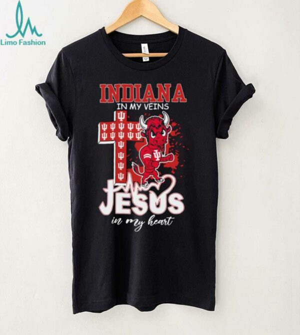 Indiana Hoosiers Jesus In My Heart 2025 T Shirt
