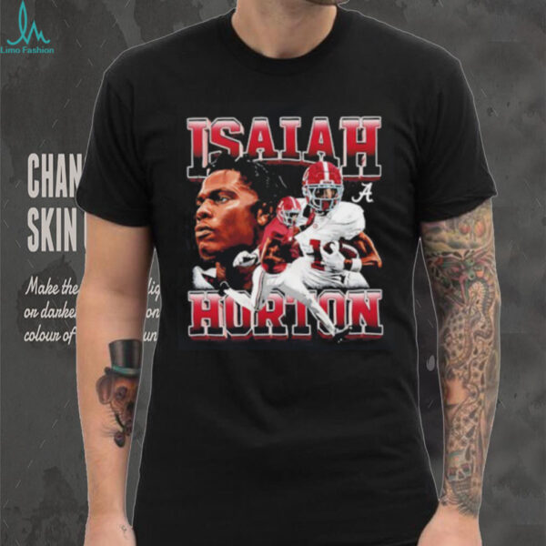 Isaiah Horton University of Alabama football graphic vintage shirt