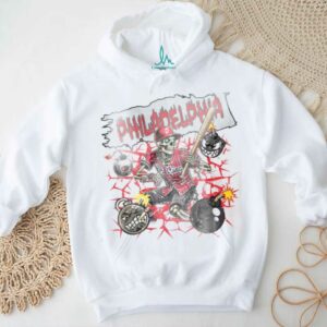 Philadelphia baseball Skeleton Vintage Style Baseball Shirt