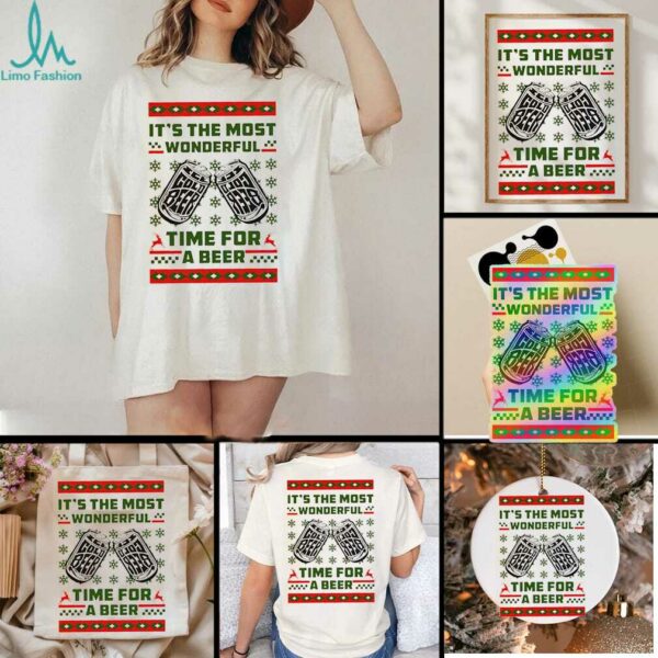 It’s the most wonderful time for a beer Christmas shirt
