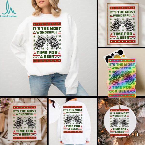 It’s the most wonderful time for a beer Christmas shirt