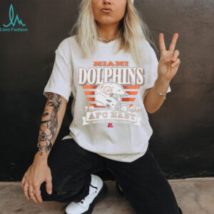 Aqua Miami Dolphins Stripe Splash Franklin Throwback T Shirt
