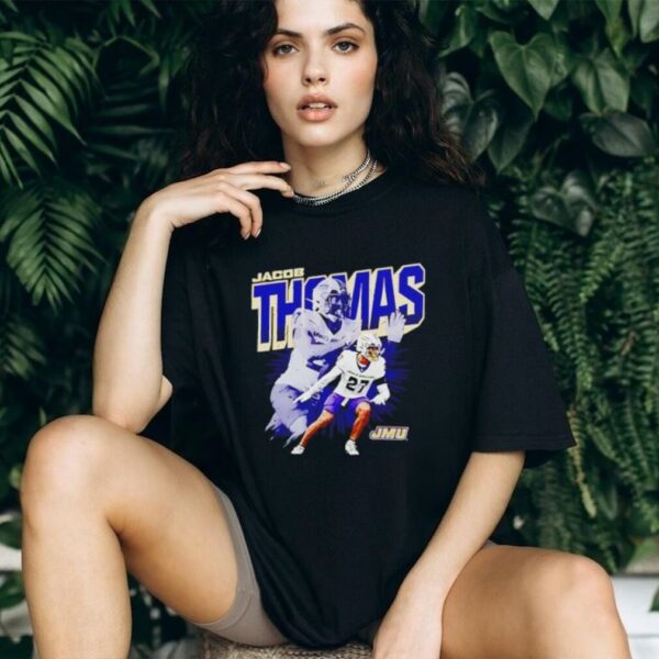 Jacob Thomas JMU Football NCAA graphic shirt