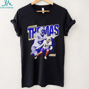 Jacob Thomas JMU Football NCAA graphic shirt