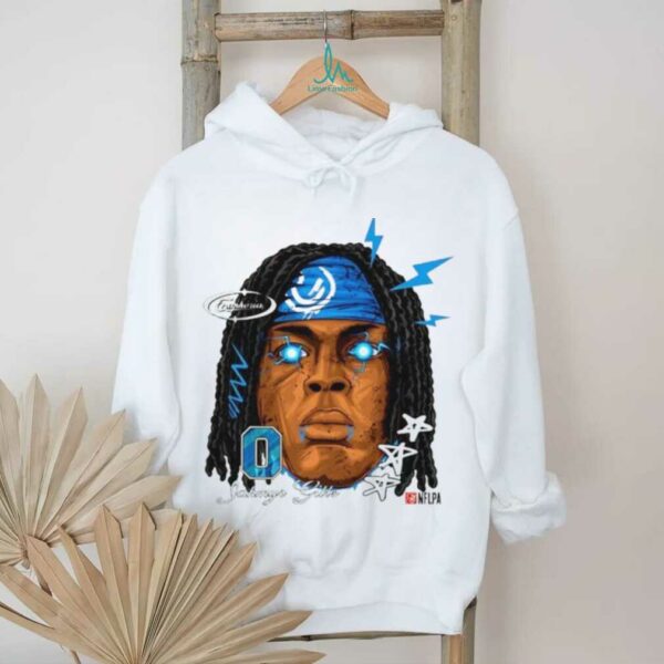Jahmyr Gibbs Detroit Lions NFLPA big head shirt