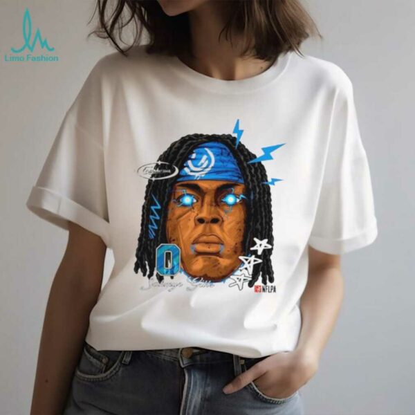 Jahmyr Gibbs Detroit Lions NFLPA big head shirt