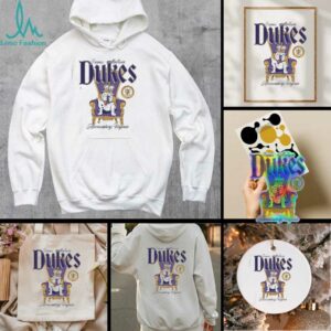 James Madison Dukes dog king throne shirt