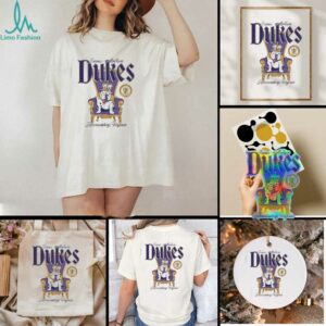 James Madison Dukes dog king throne shirt