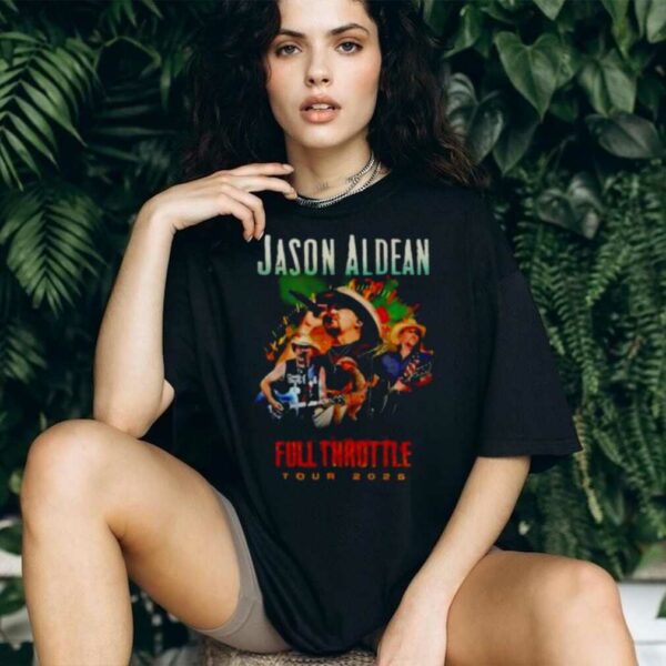 Jason Aldean Full Throttle Tour 2025 signature shirt