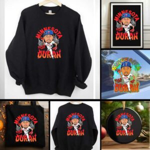 Jhoan Duran Minnesota Twins basketball caricature shirt