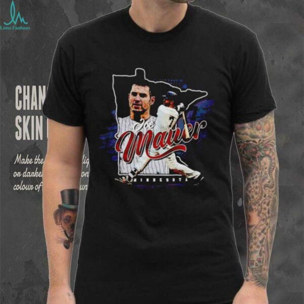 Joe Mauer silhouette Minnesota State shirt