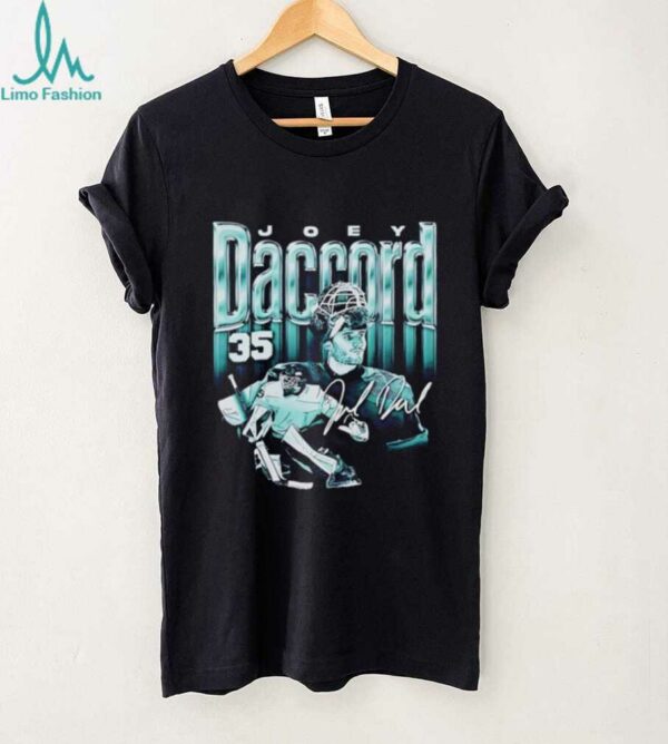Joey Daccord 35 Seattle Kraken Hockey player autographed shirt