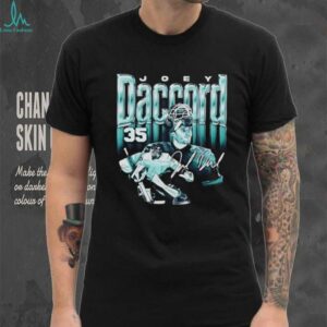 Joey Daccord 35 Seattle Kraken Hockey player autographed shirt