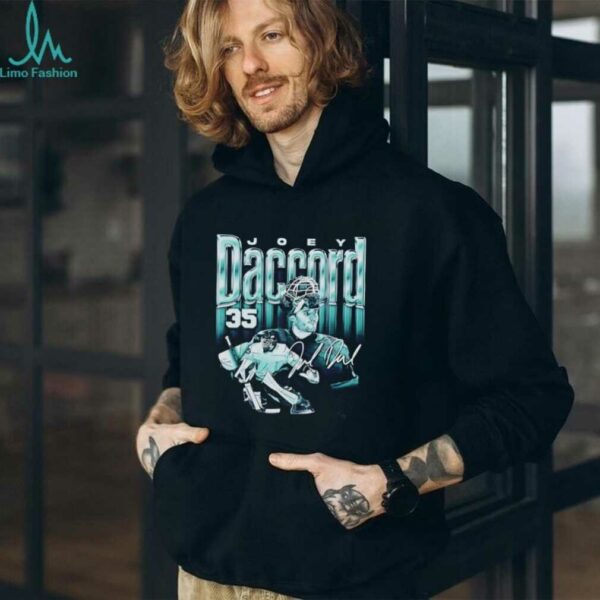 Joey Daccord 35 Seattle Kraken Hockey player autographed shirt