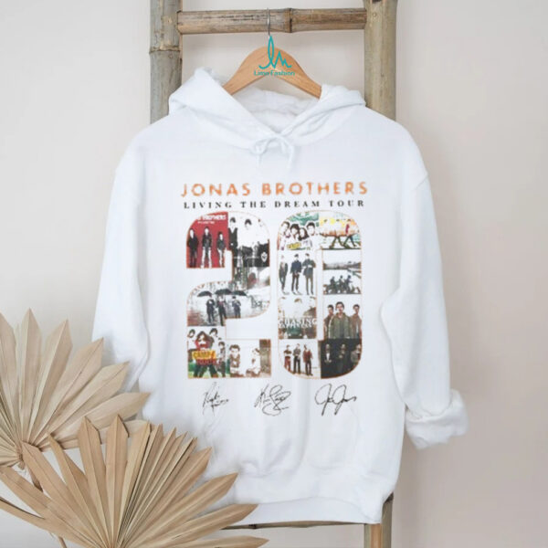 Jonas Brothers Albums 20th Anniversary Of Jonas Living The Dream Tour 2025 Shirt