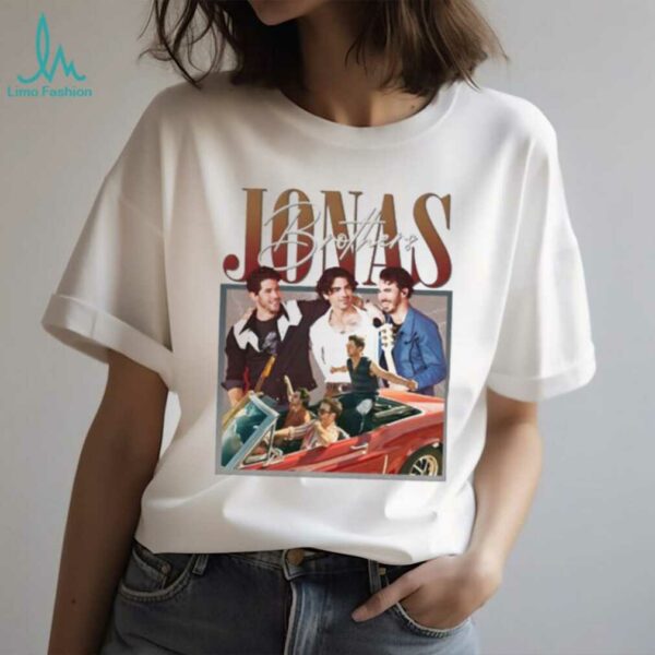 Jonas Brothers retro car band reunion shirt