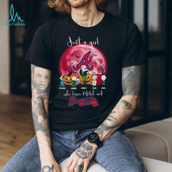 Just a Girl Who Loves Witches & Braves T Shirt