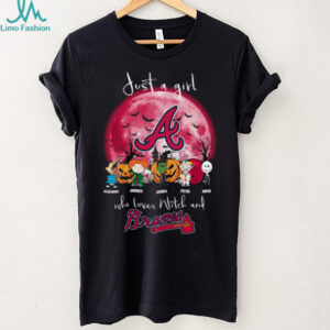 Just a Girl Who Loves Witches & Braves T Shirt