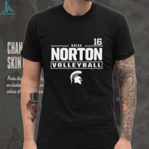 Kalea Norton Michigan State Spartans Black NIL Stacked BoxShirt